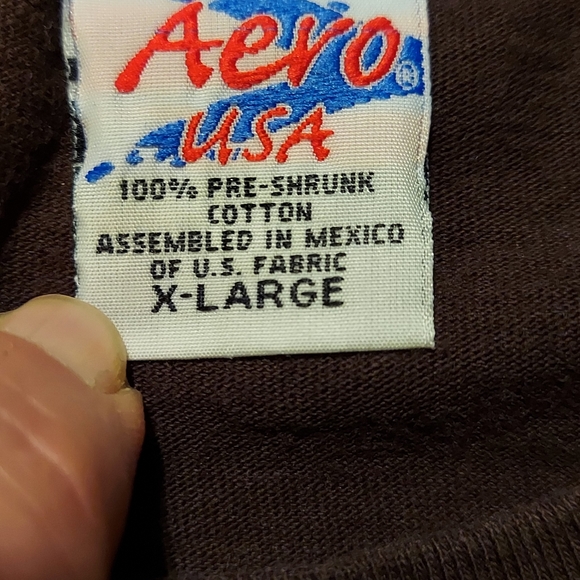 Aero USA Eagles Band Farewell I Tour 2003 Vtg Brown Size XL AWESOME! - Picture 3 of 5